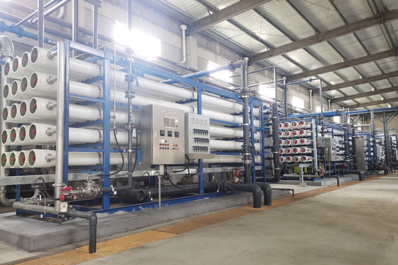 acheter Système d'eau RO industriel à double étage Élimination efficace des impuretés Réutilisation des eaux usées fabrication en ligne