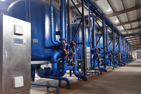 Équipement industriel de filtration de l'eau au sable de quartz pour l'industrie chimique et alimentaire